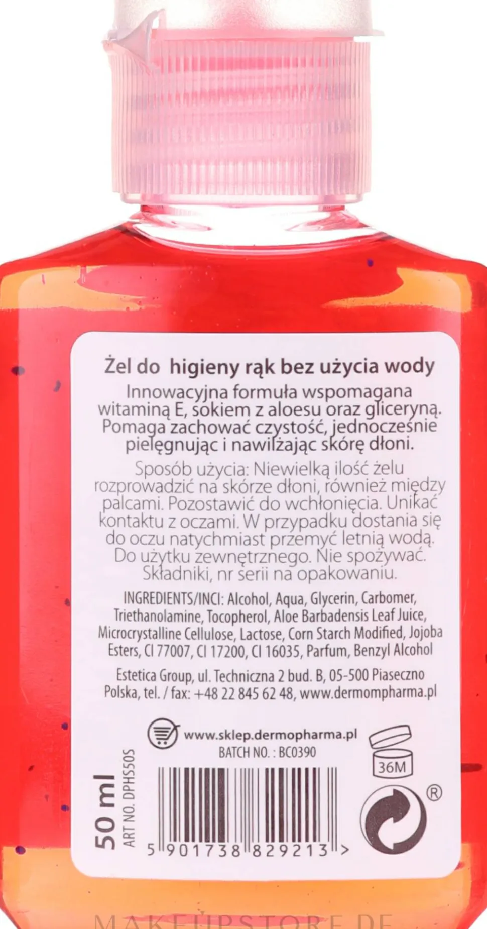 Antibakterielles Handgel Erdbeere