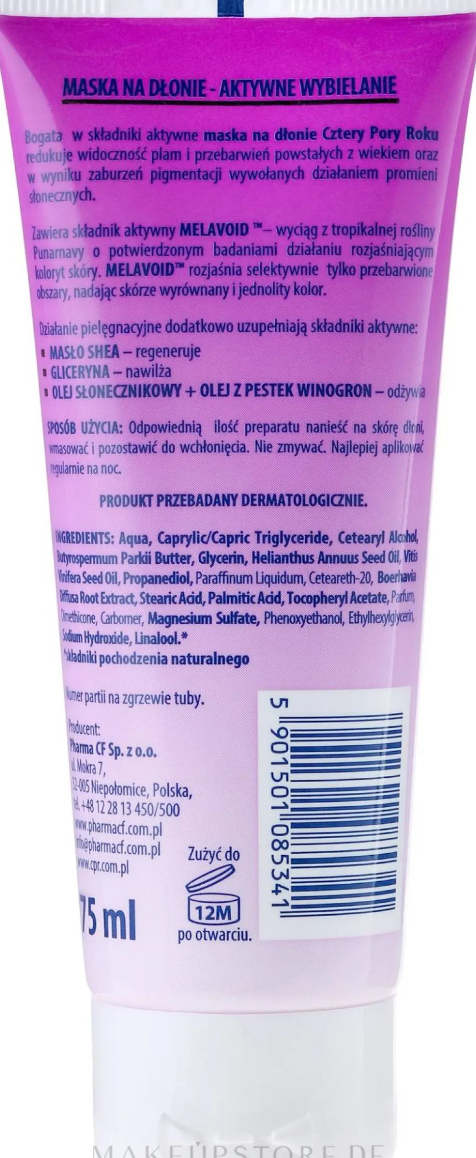 Aufhellende Handmaske