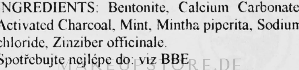 Aufhellendes Zahnpulver mit Minzgeschmack
