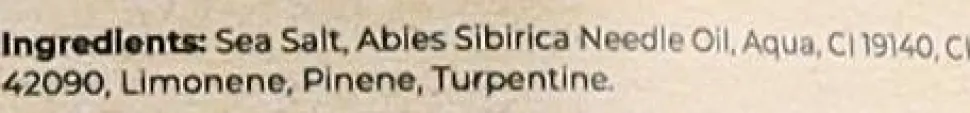 Badesalz aus Kiefernholz