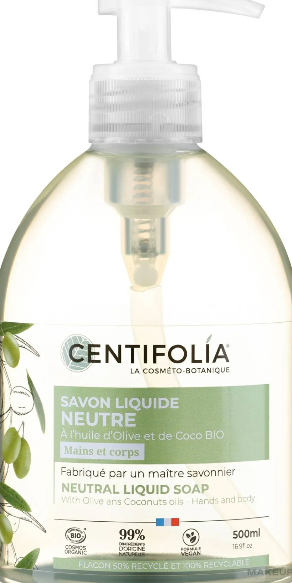 Bio-Naturflüssigseife mit Olivenöl und Kokosnuss