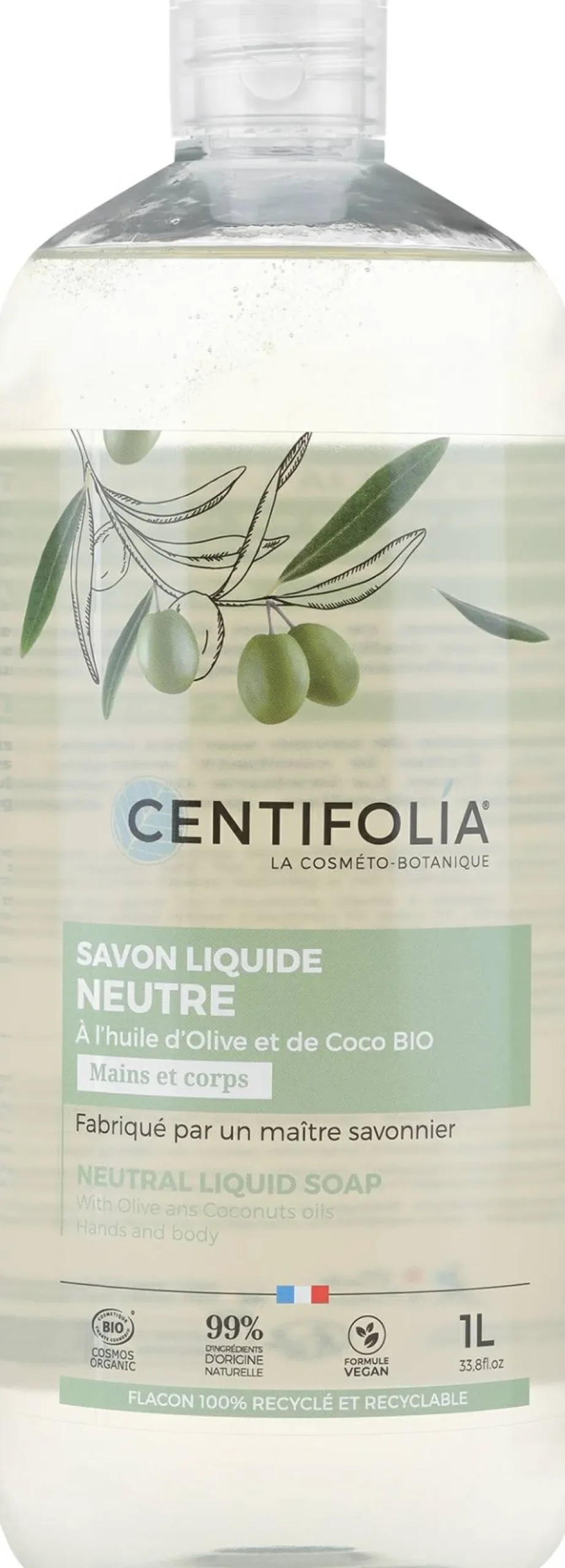 Bio-Naturflüssigseife mit Olivenöl und Kokosnuss