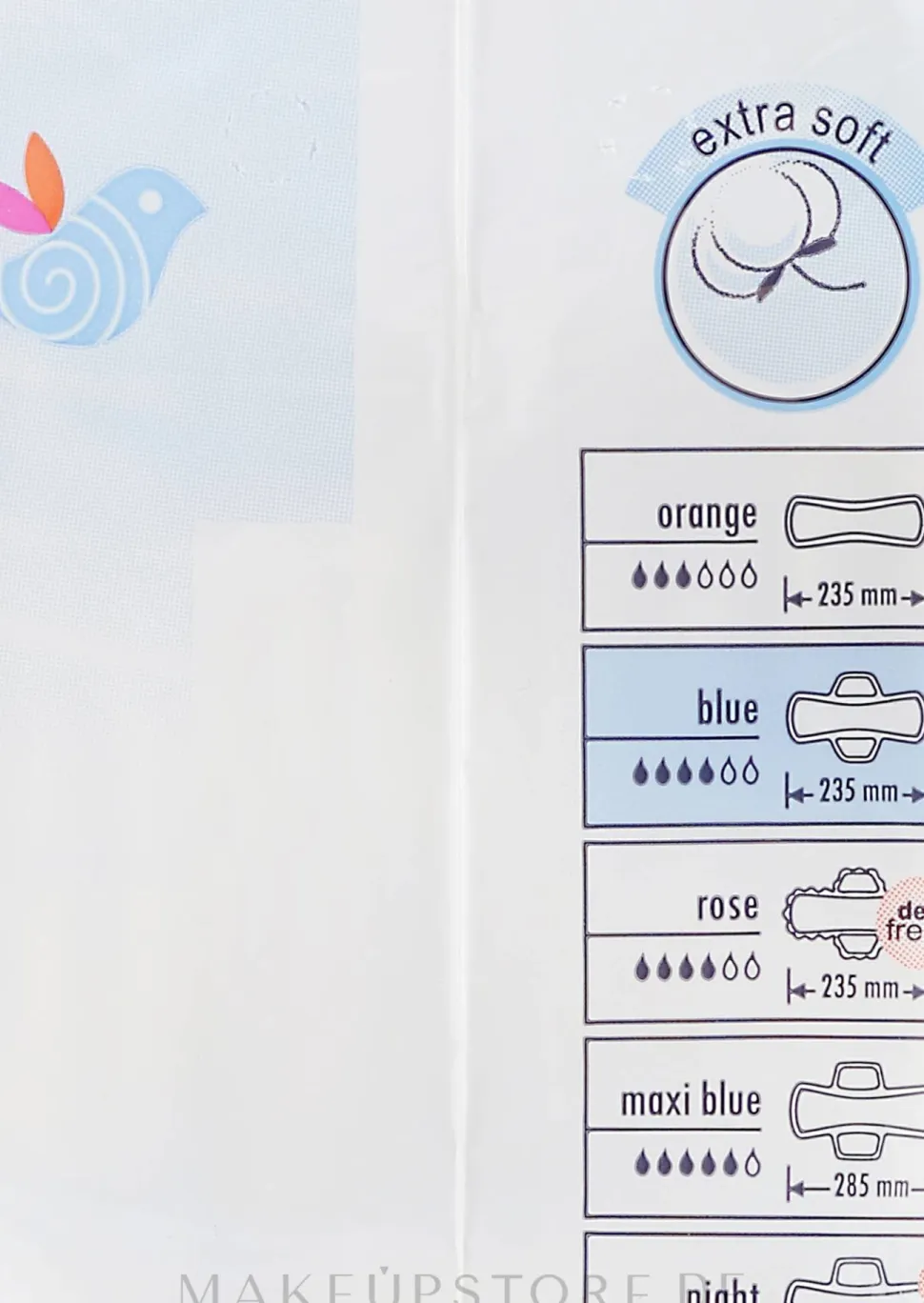 Damenbinden Perfecta Blue Soft Ultra 10 St.