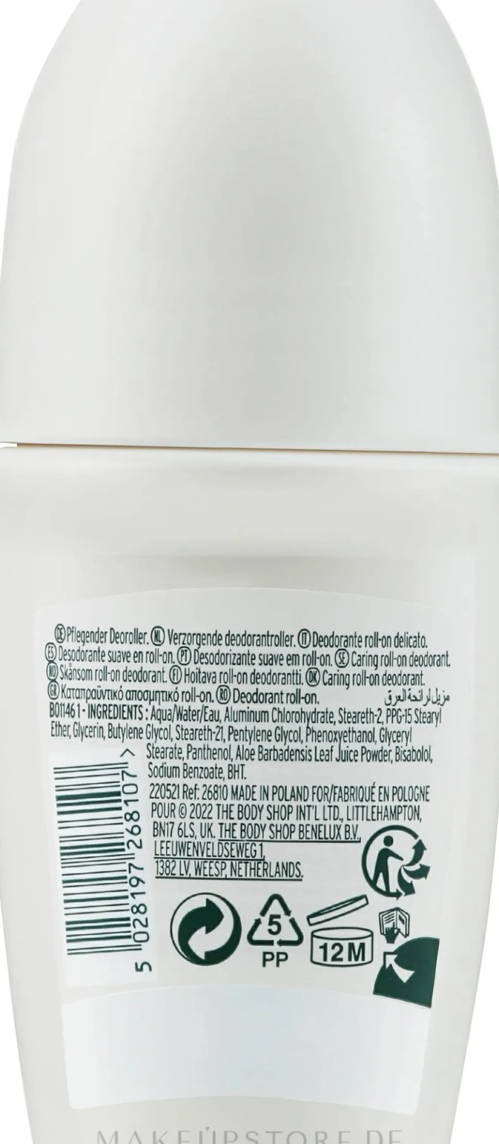 Deo Roll-on mit Aloe für empfindliche Haut