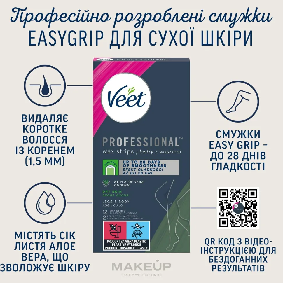 Enthaarungswachsstreifen mit Aloe Vera