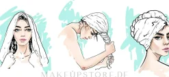 Haarturban blau