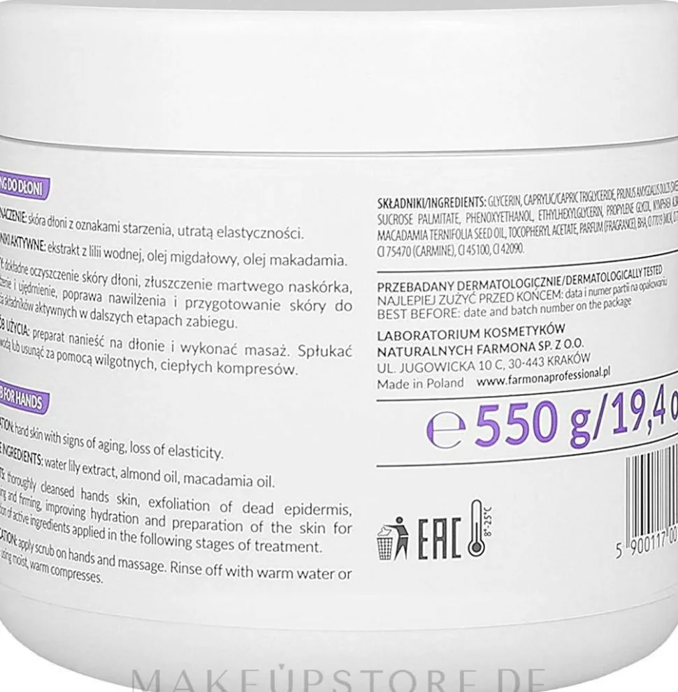 Handpeeling mit Lilien- und Fliederduft