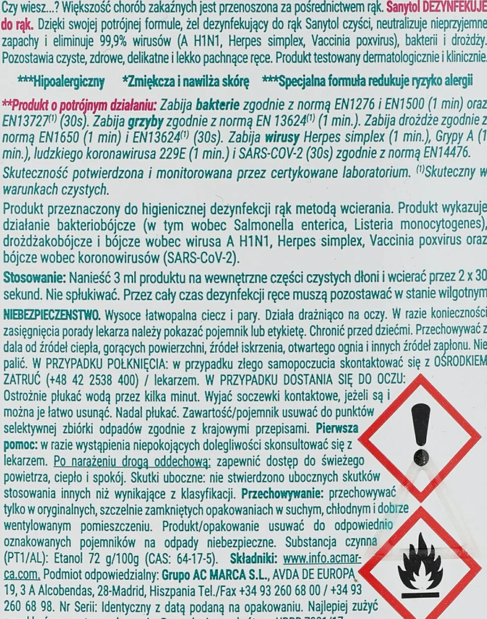 Hypoallergenes Handdesinfektionsgel