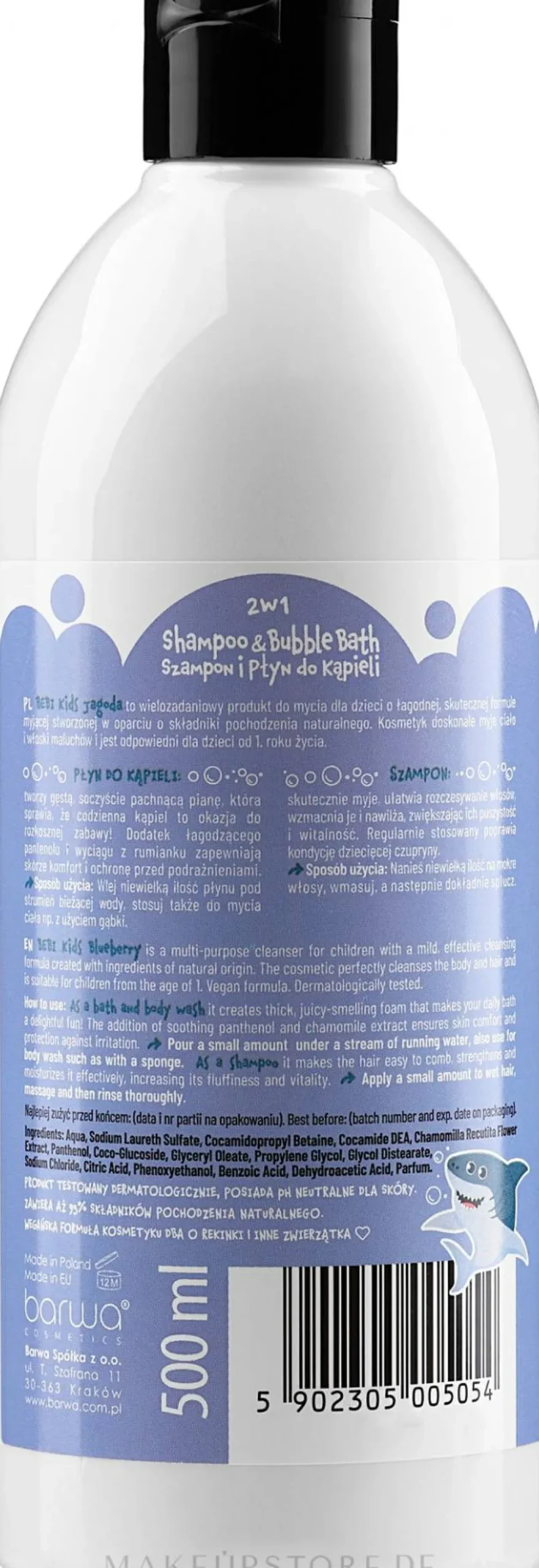 2-in-1 Baby Shampoo und Badeschaum mit Beerenduft