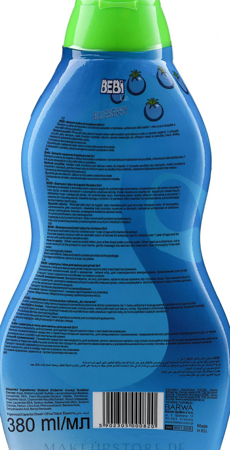 2-in-1 Baby Shampoo und Badeschaum mit Beerenduft