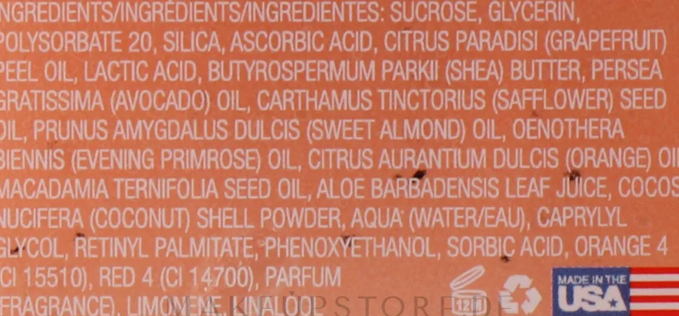 Körperpeeling Vitamin C