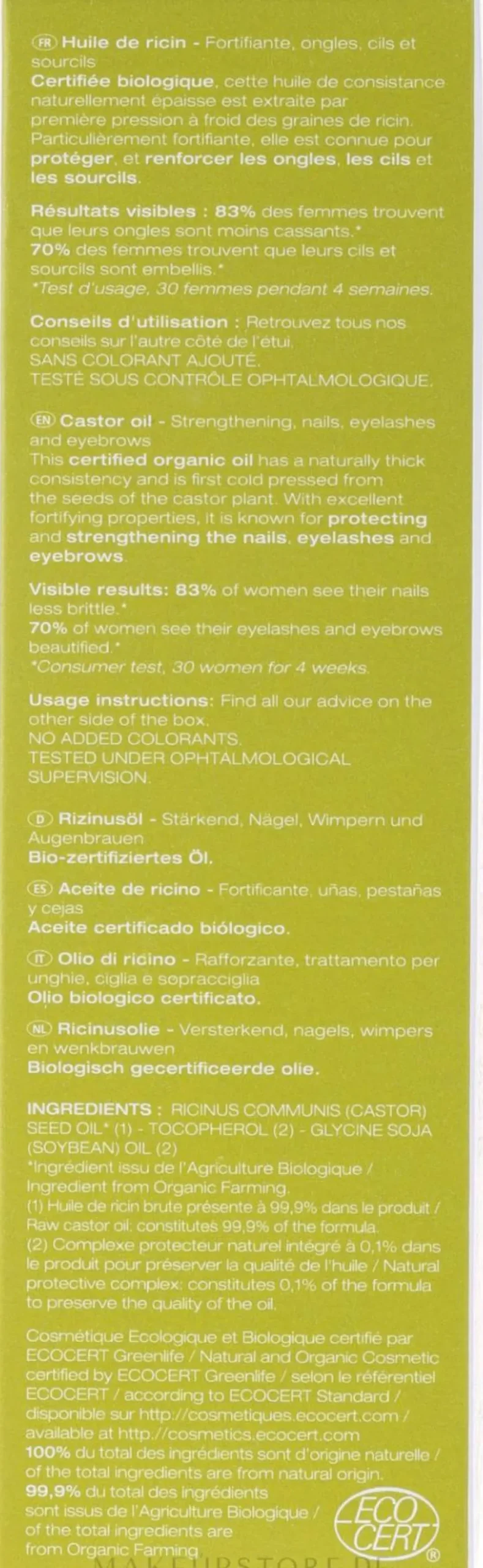 Melvita Huiles De Beaute Castor Oil