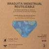 Menstruationsslips, blau, Größe L