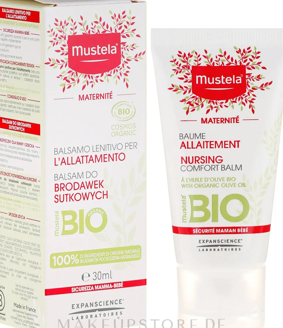 Pflegender Brustbalsam mit Bio-Olivenöl