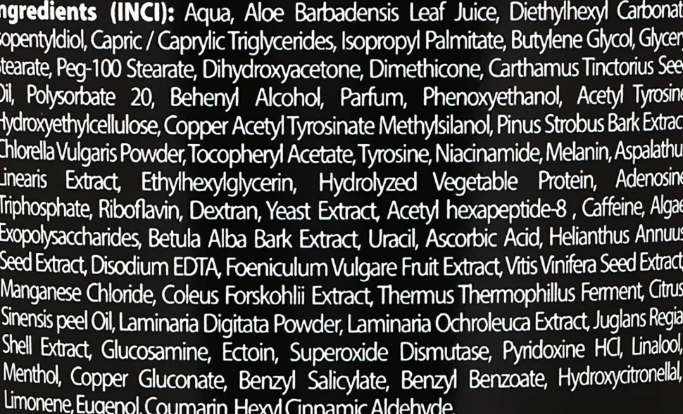 Sonnenbräuner mit Aloe und Vitaminen
