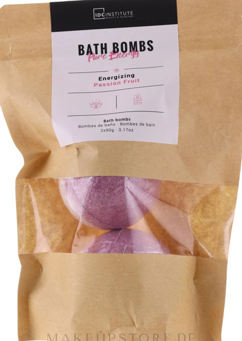 Sprudelnde Badebomben mit Passionsfruchtduft Pure Energy