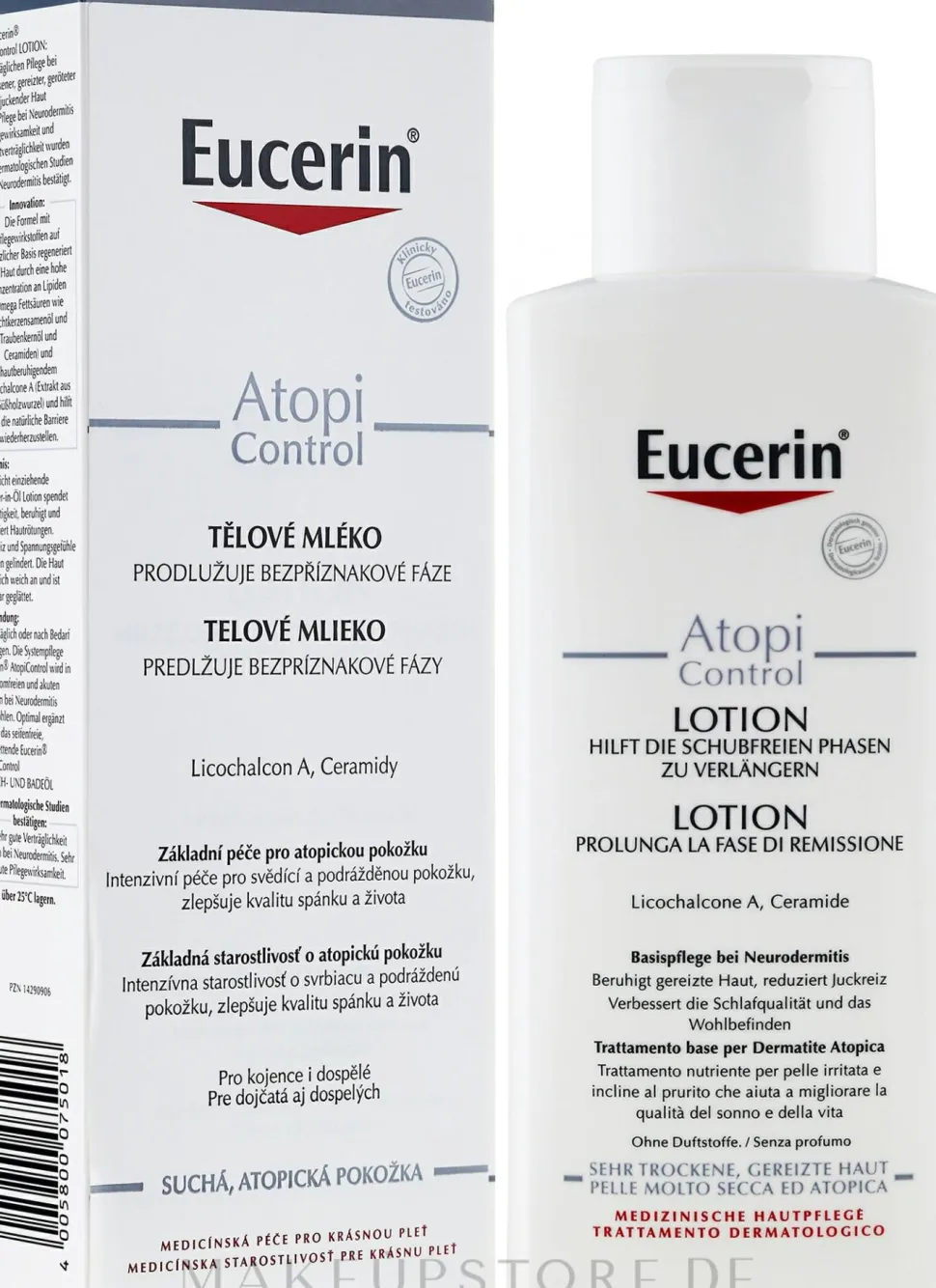 Tägliche Körperlotion mit Licochalcone A und Ceramides für atopische Haut