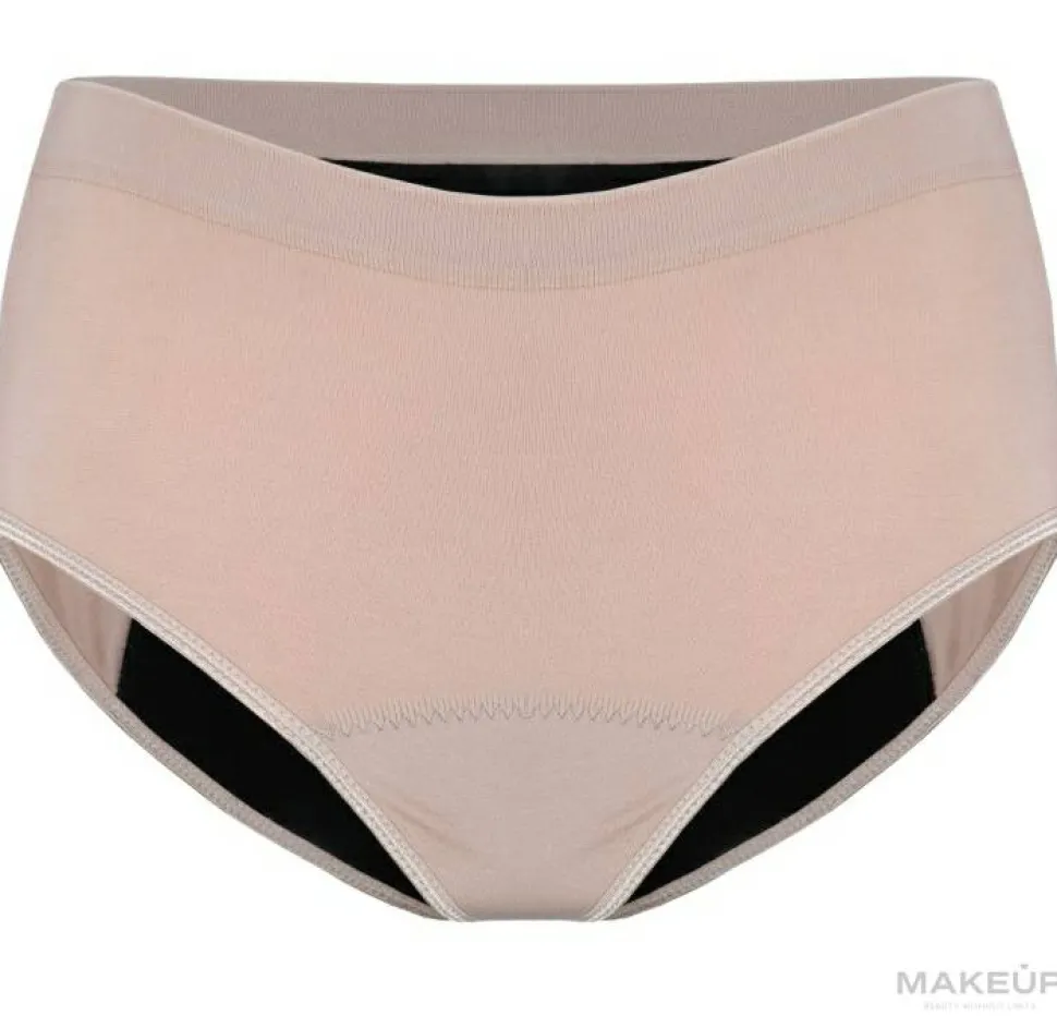 Wiederverwendbare Menstruationsslips beige Größe S