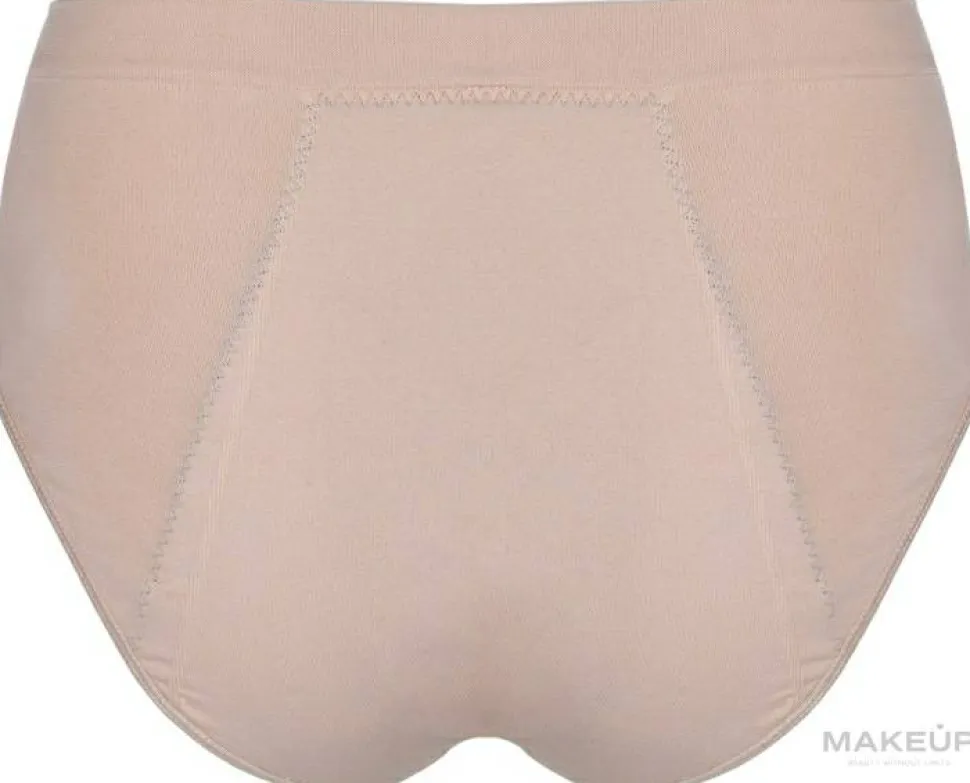 Wiederverwendbare Menstruationsslips beige Größe S